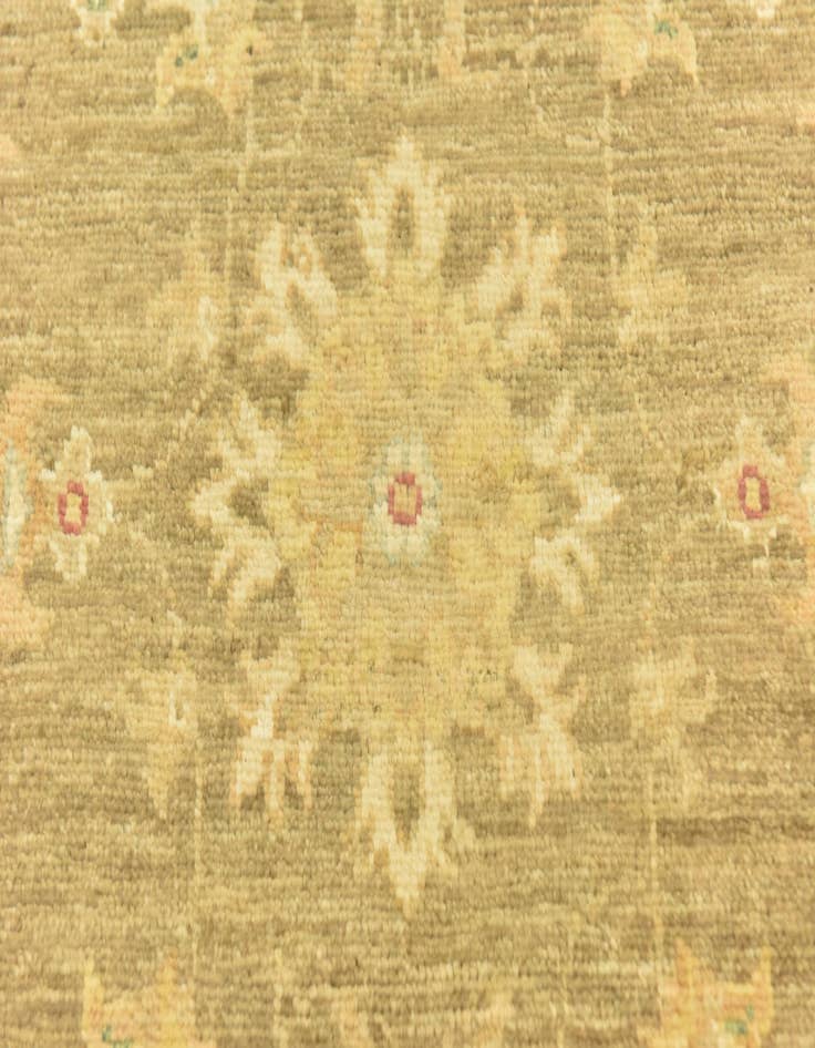 Detail image of 2' 7 x 10' Hand Knotted Peshawar Ziegler Runner Rug