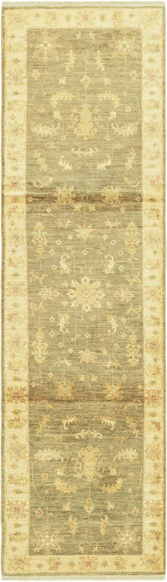 2' 7 x 10' Hand Knotted Peshawar Ziegler Runner Rug