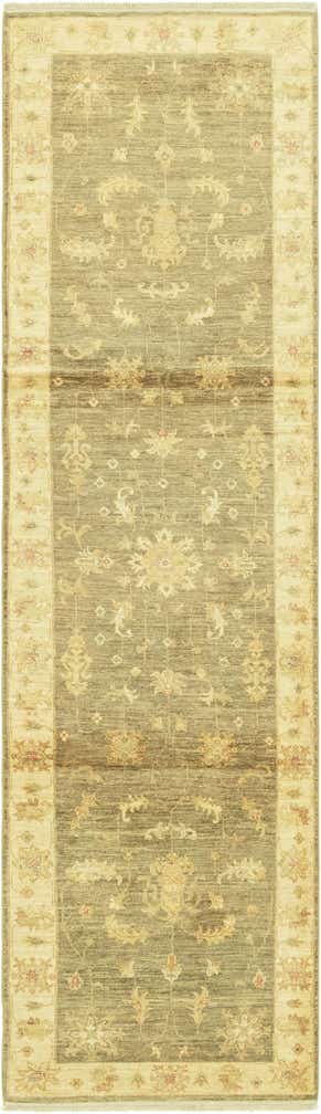 2' 7 x 10' Hand Knotted Peshawar Ziegler Runner Rug