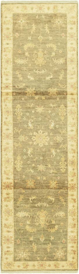Detail image of 2' 7 x 10' Hand Knotted Peshawar Ziegler Runner Rug