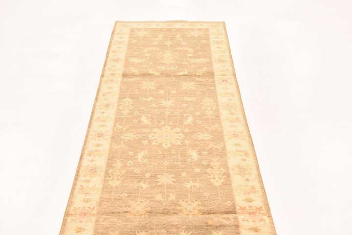 2' 7 x 10' Hand Knotted Peshawar Ziegler Runner Rug