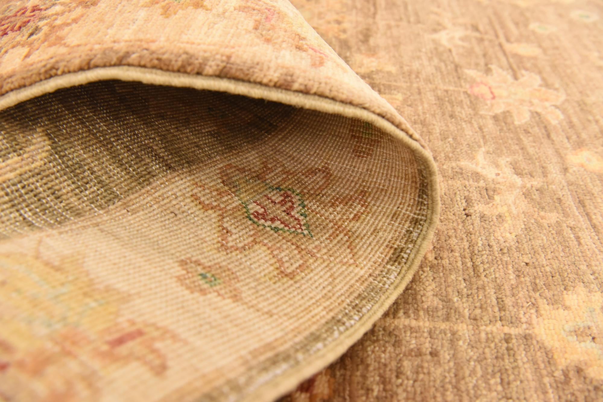 2' 7 x 10' Hand Knotted Peshawar Ziegler Runner Rug