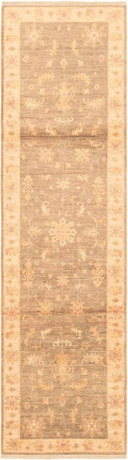 Detail image of 2' 7 x 10' Hand Knotted Peshawar Ziegler Runner Rug