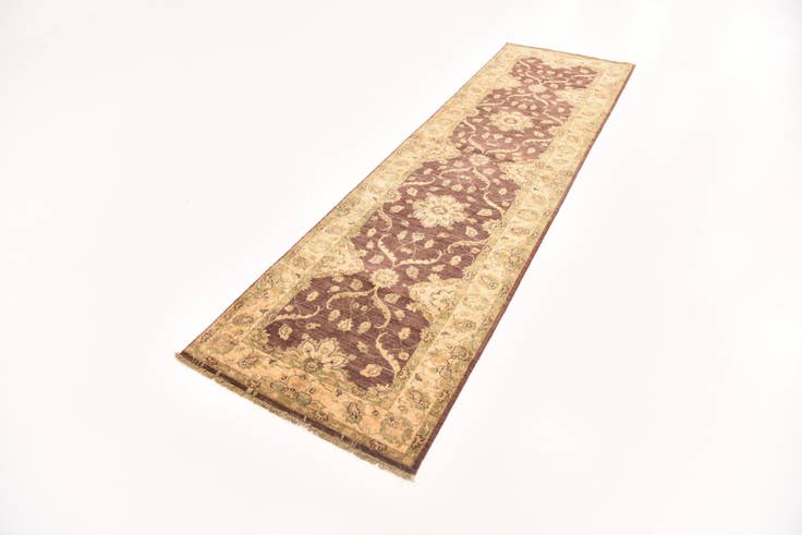 Detail image of 2' 8 x 9' 7 Hand Knotted Peshawar Ziegler Runner Rug