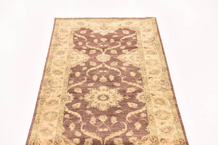 Detail image of 2' 8 x 9' 7 Hand Knotted Peshawar Ziegler Runner Rug