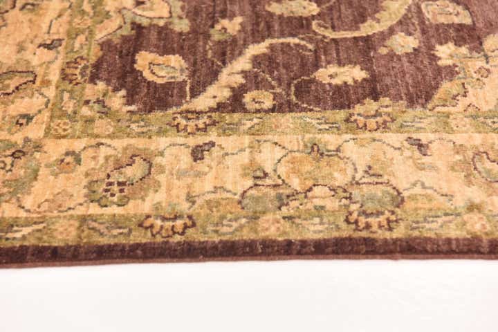 2' 8 x 9' 7 Hand Knotted Peshawar Ziegler Runner Rug