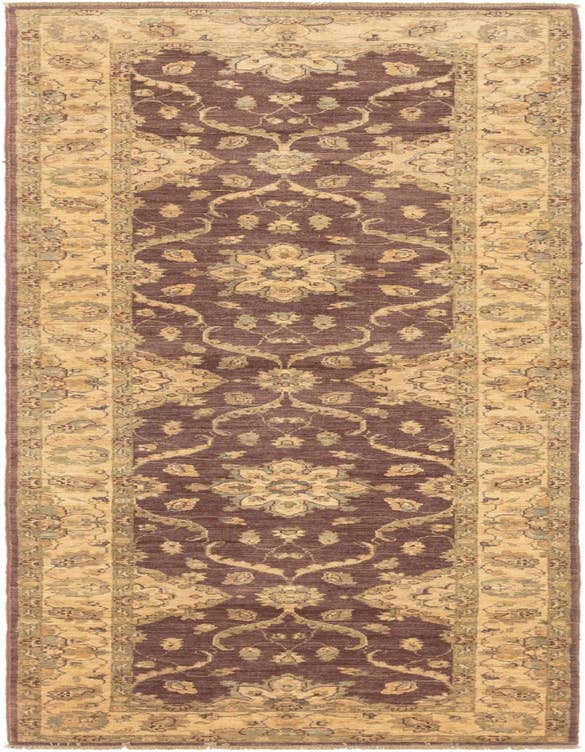 Detail image of 2' 8 x 9' 7 Hand Knotted Peshawar Ziegler Runner Rug