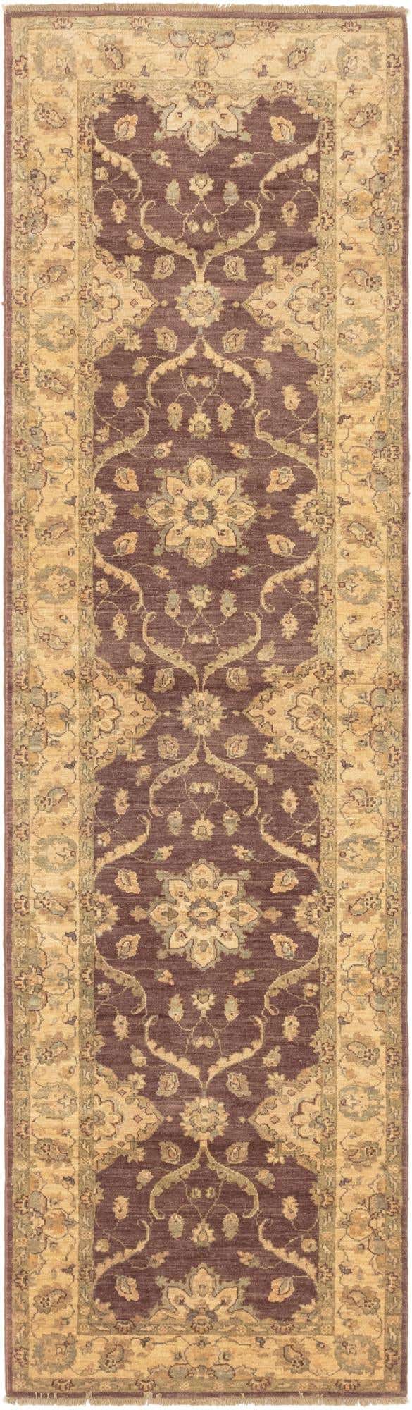 2' 8 x 9' 7 Hand Knotted Peshawar Ziegler Runner Rug