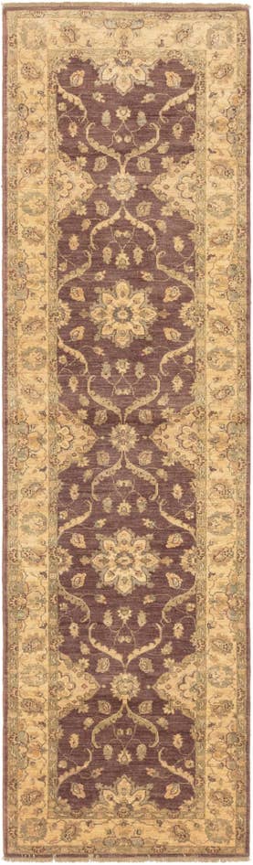 Detail image of 2' 8 x 9' 7 Hand Knotted Peshawar Ziegler Runner Rug