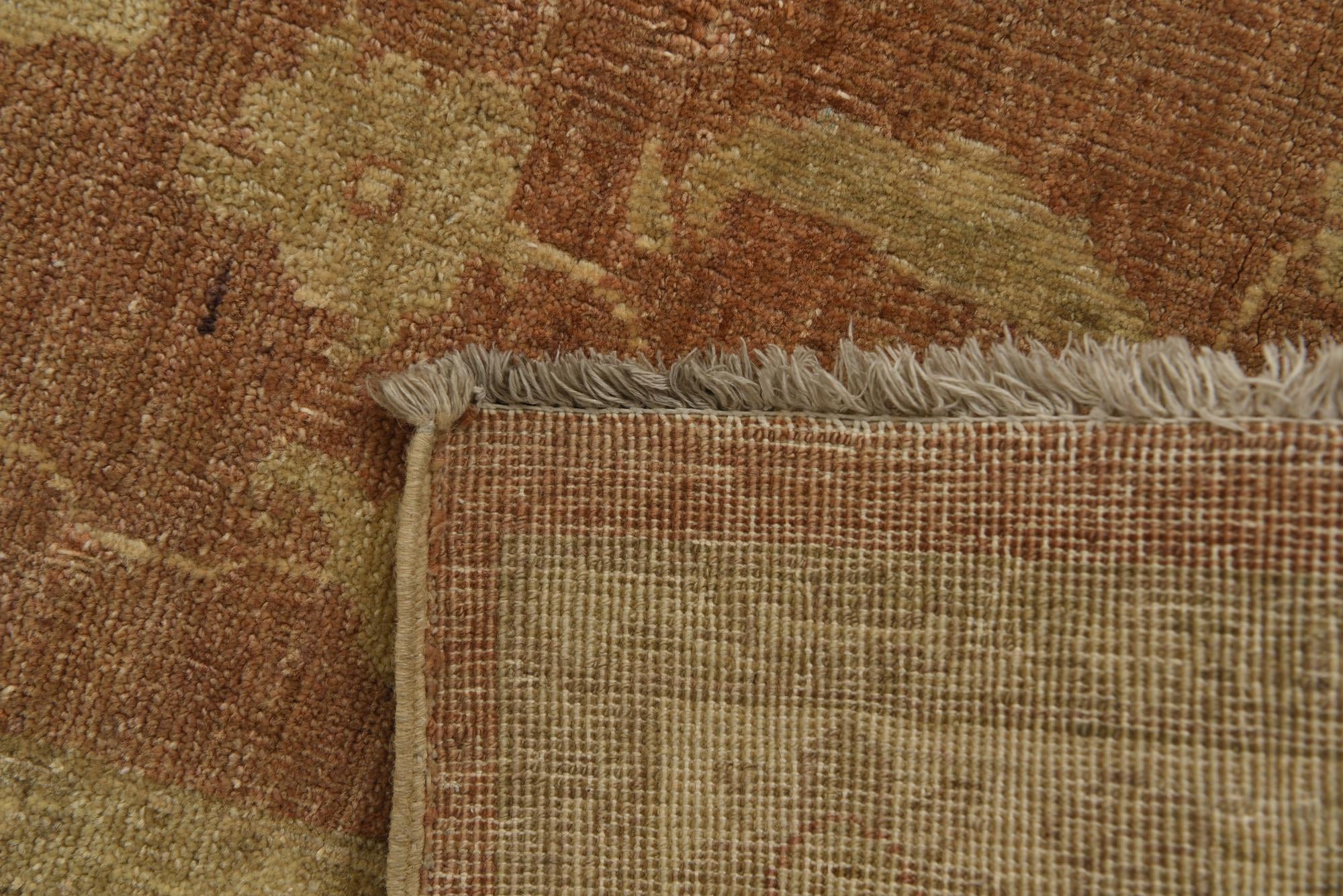 2' 10 x 10' Hand Knotted Peshawar Ziegler Runner Rug