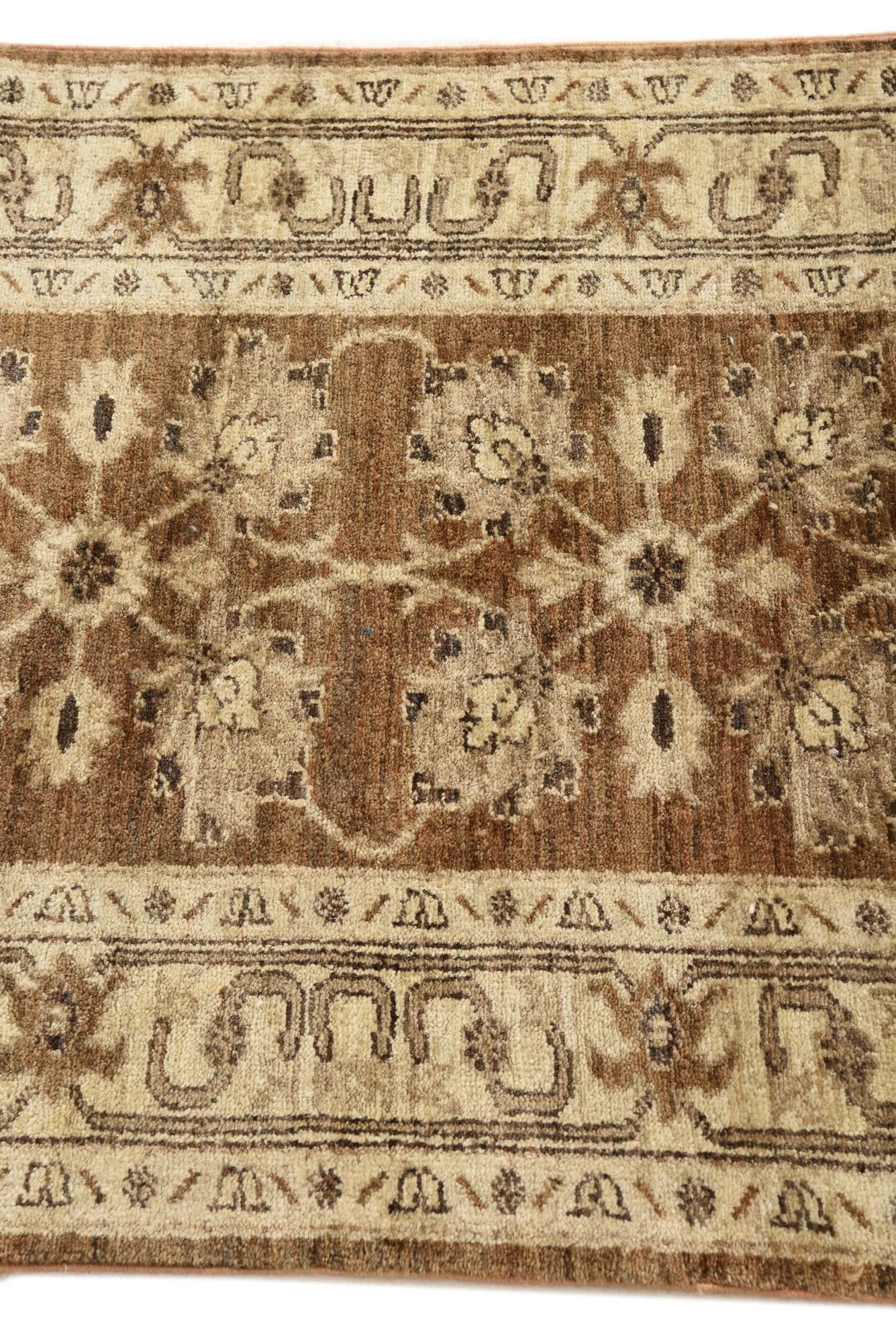 2' 9 x 9' 7 Hand Knotted Peshawar Ziegler Runner Rug