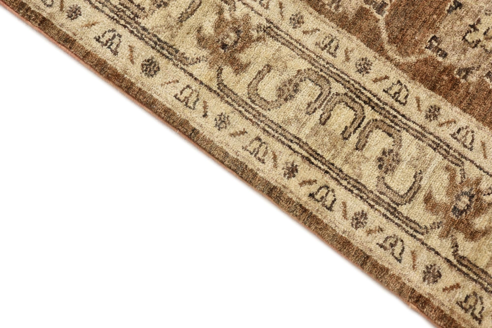 2' 9 x 9' 7 Hand Knotted Peshawar Ziegler Runner Rug