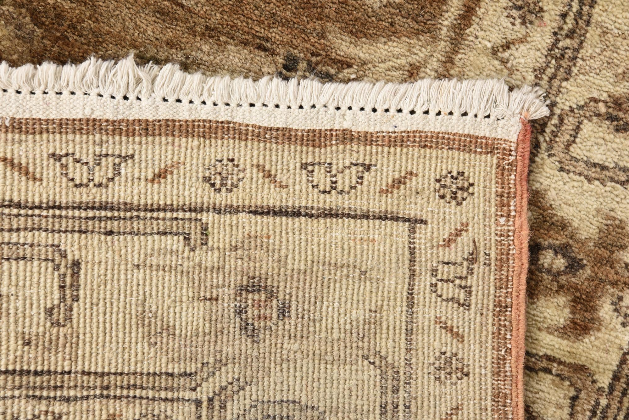 2' 9 x 9' 7 Hand Knotted Peshawar Ziegler Runner Rug
