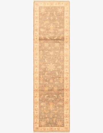 2' 7 x 10' Hand Knotted Peshawar Ziegler Runner Rug