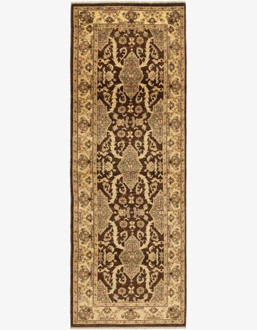3' 3 x 9' 7 Hand Knotted Peshawar Ziegler Runner Rug