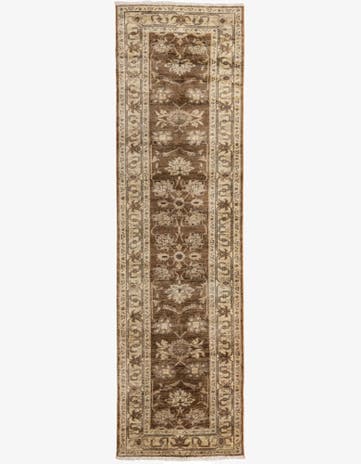 2' 9 x 9' 7 Hand Knotted Peshawar Ziegler Runner Rug