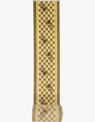 Brown Reproduction Gabbeh Runner Rug