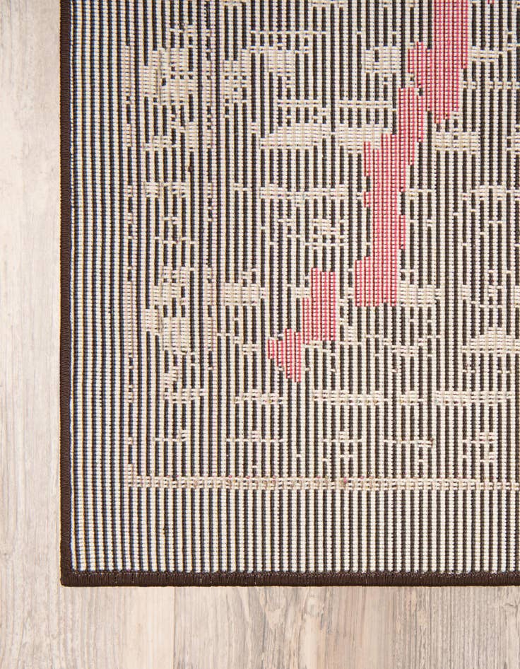 Detail image of 2' 7 x 10'  Washable Santa Fe Runner Rug