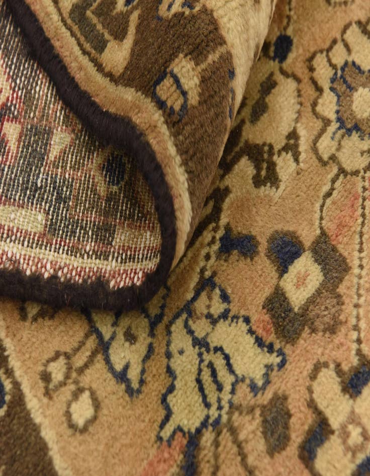 Detail image of 3' 5 x 9' 6  Hand Knotted Saveh Persian Wool Runner Rug