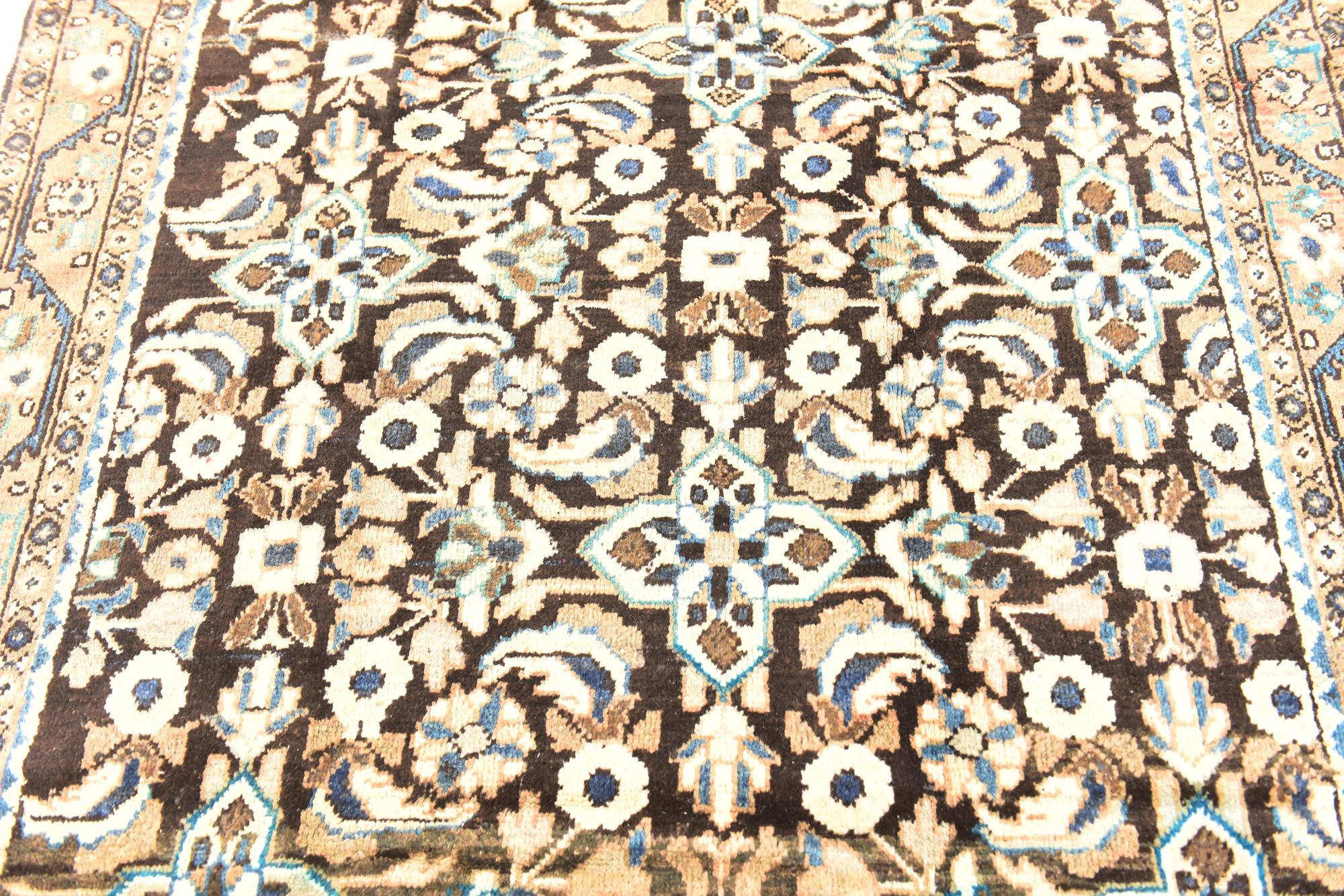 5' x 9' 6 Hand Knotted Shahsavand Persian Wool Runner Rug
