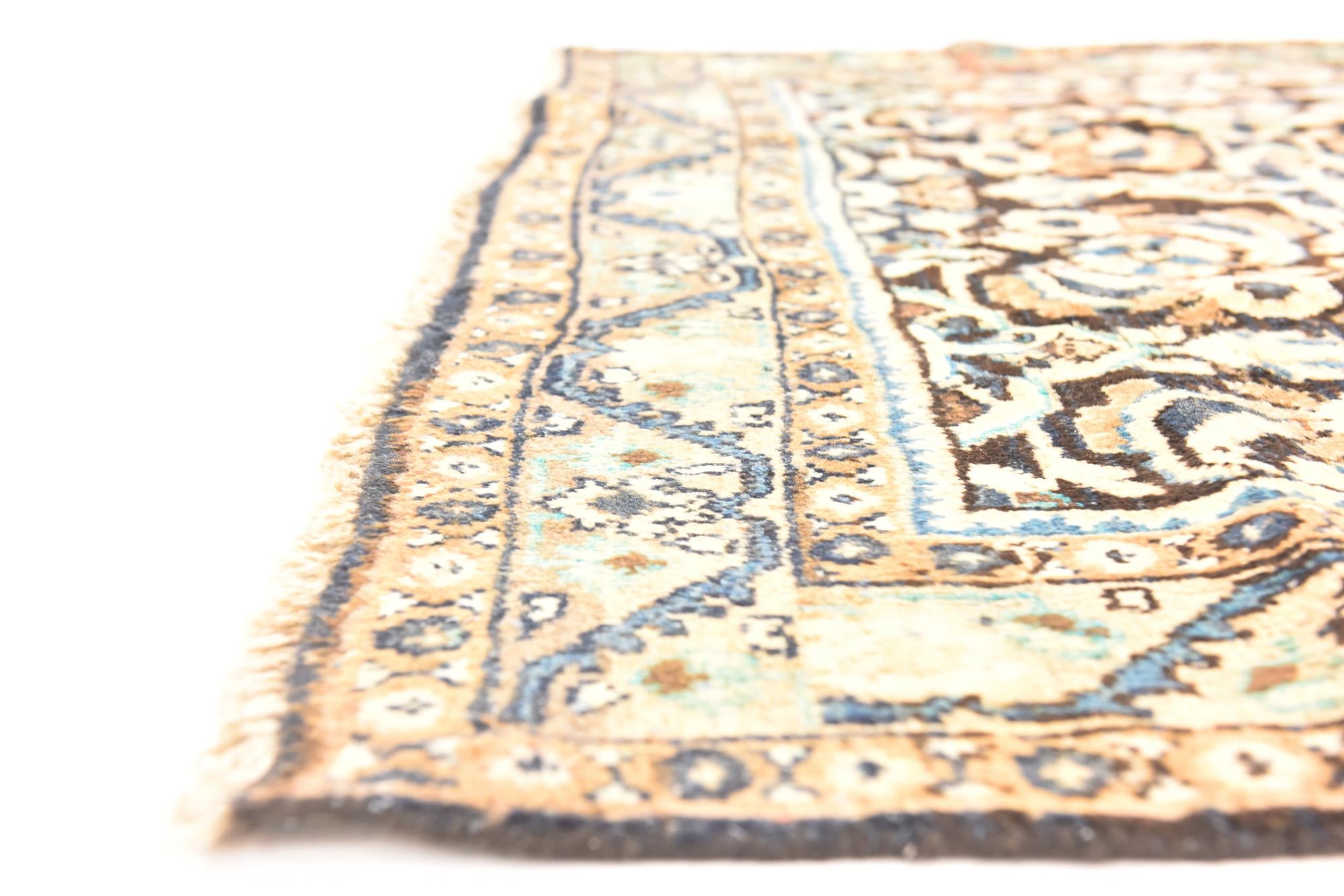 5' x 9' 6 Hand Knotted Shahsavand Persian Wool Runner Rug