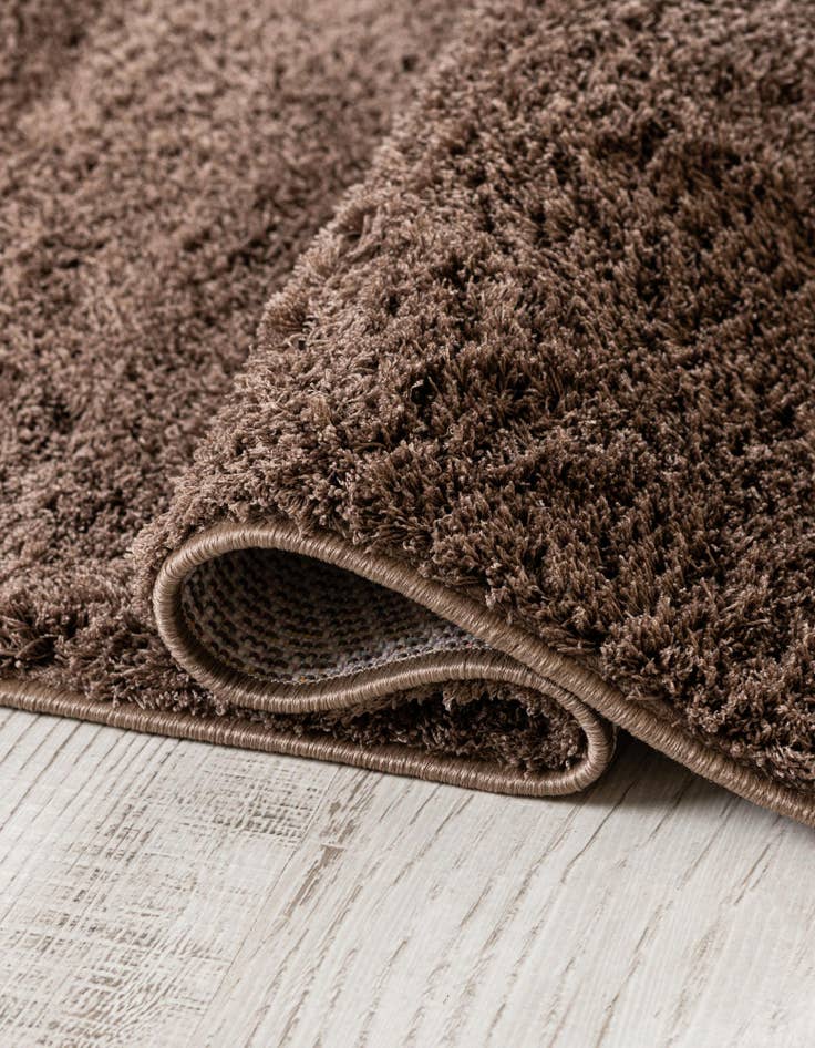 Detail image of 62cm x 205cm Studio Solid Shag Runner Rug