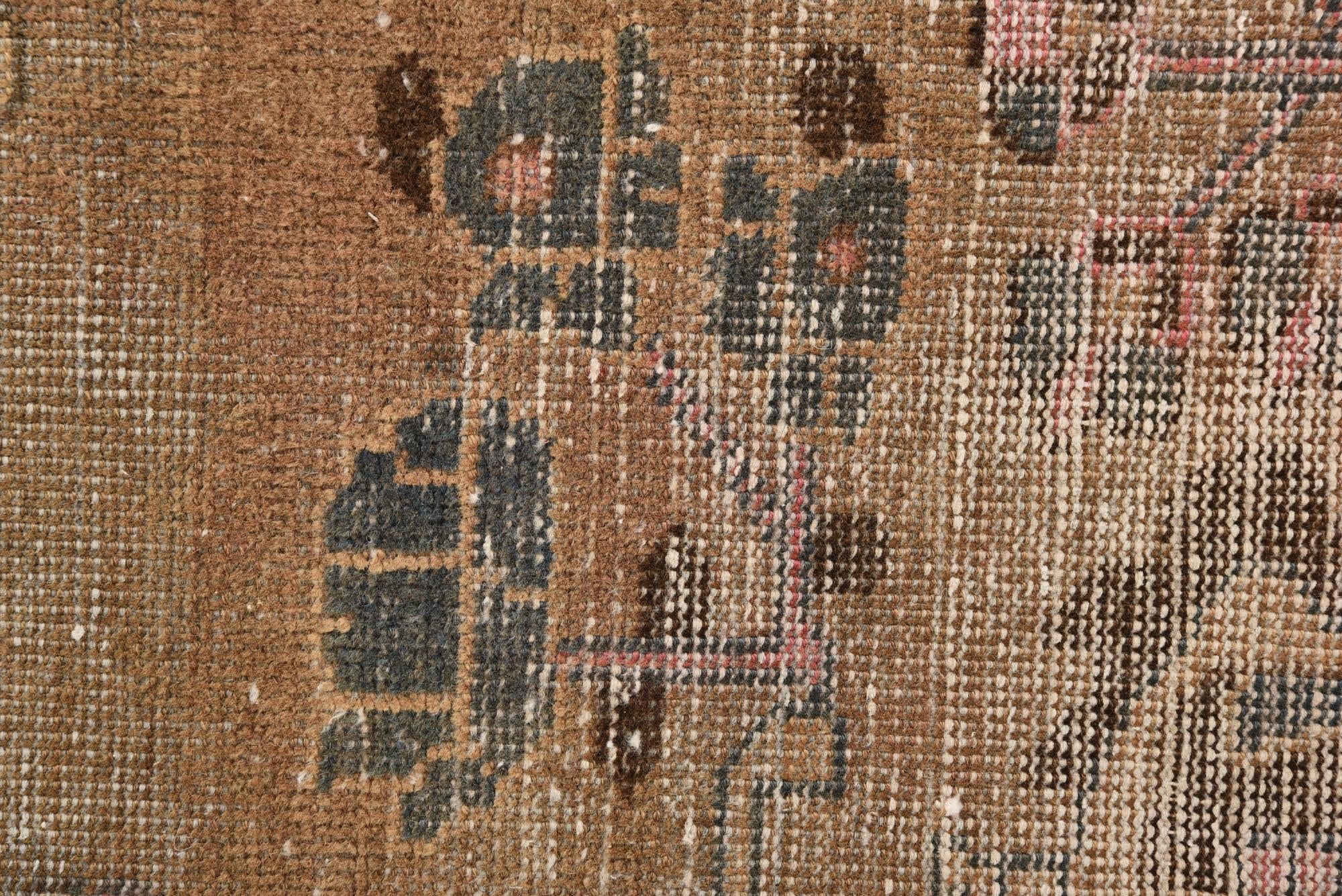 3' 2 x 6' 1 Hand Knotted Tabriz Persian Wool Runner Rug