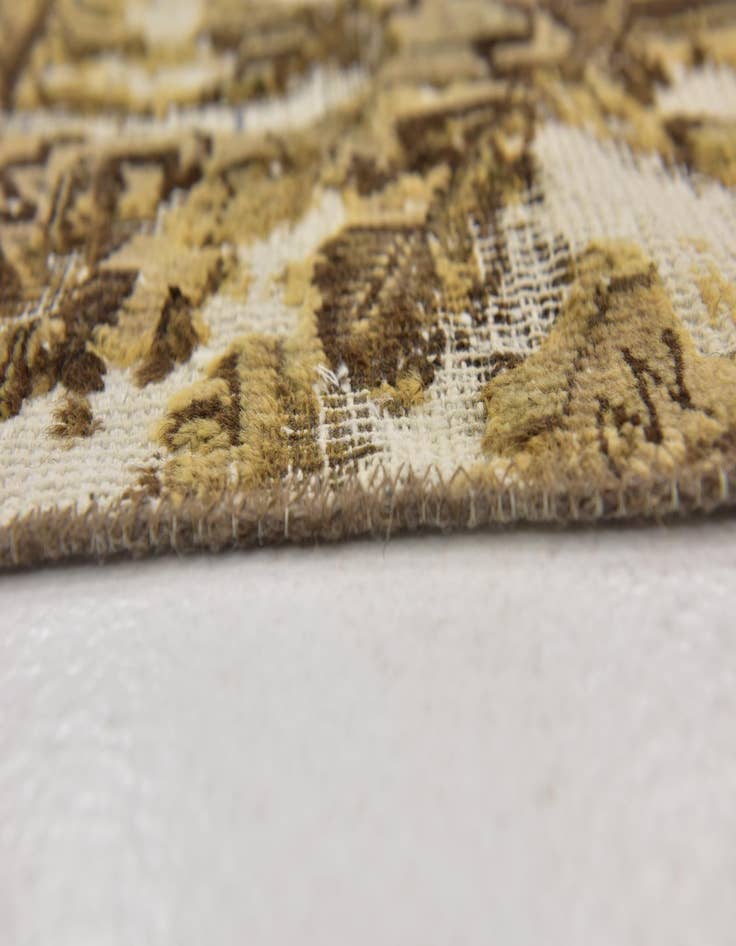 Detail image of 3' 5 x 7'  Hand Knotted Ultra Vintage Persian Wool Runner Rug