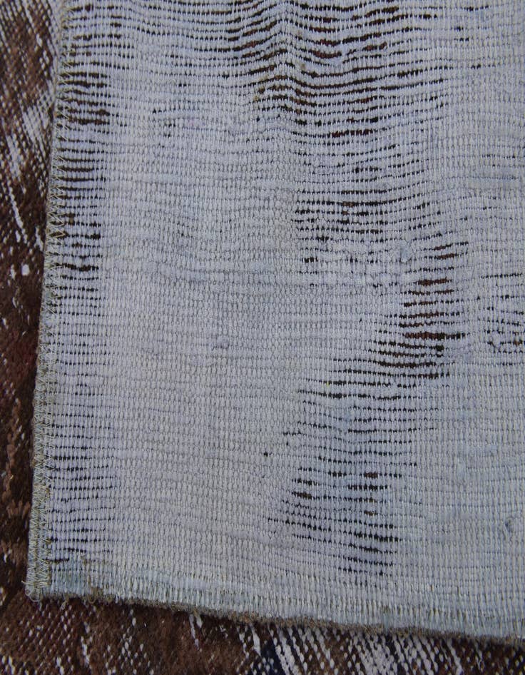 Detail image of 4' 5 x 9'  Hand Knotted Ultra Vintage Persian Wool Runner Rug