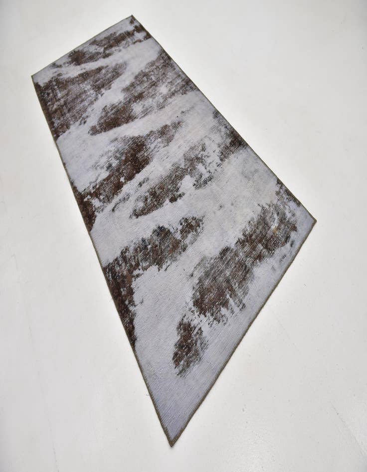 Detail image of 4' 5 x 9'  Hand Knotted Ultra Vintage Persian Wool Runner Rug