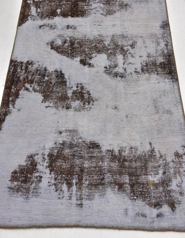 Detail image of 4' 5 x 9'  Hand Knotted Ultra Vintage Persian Wool Runner Rug