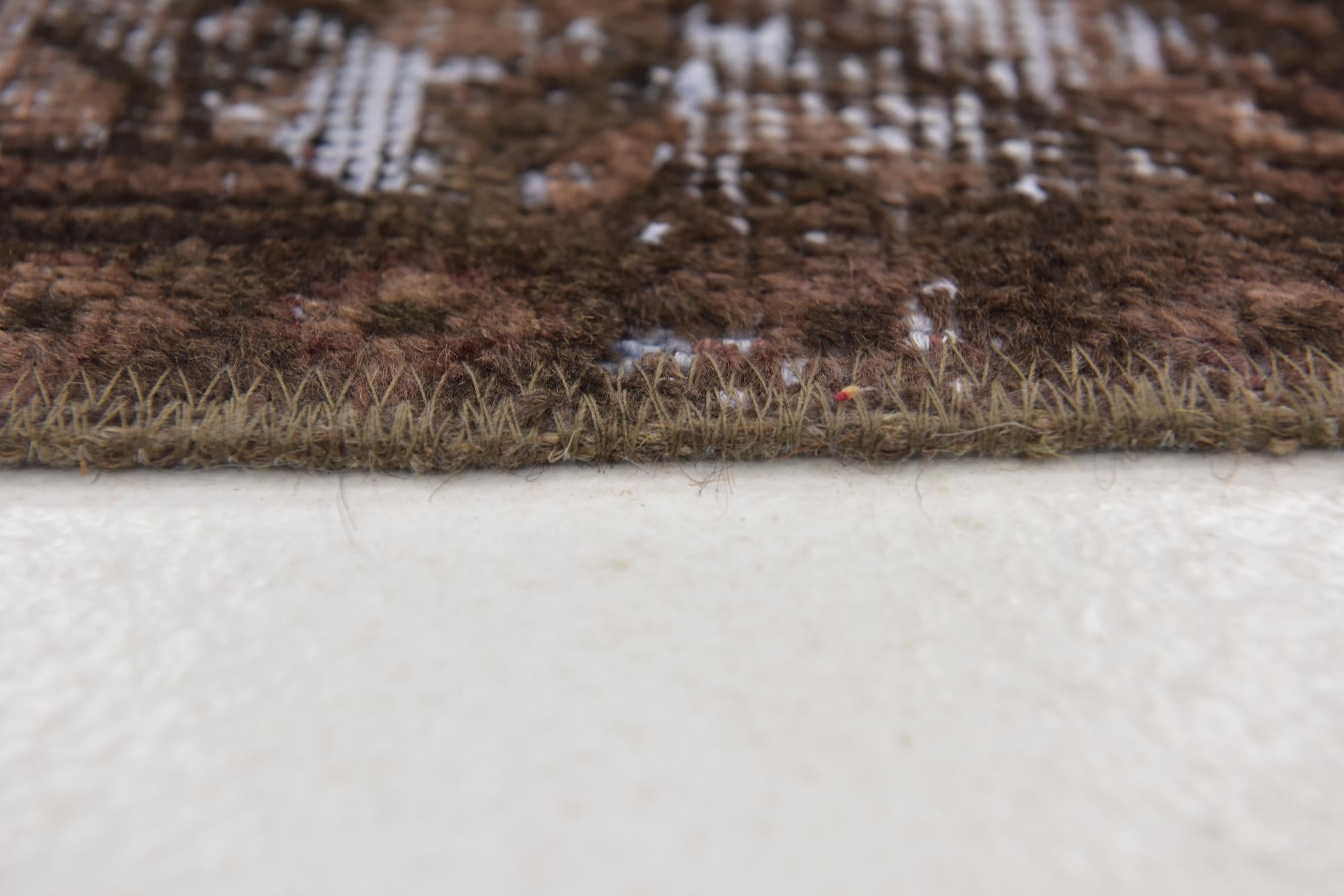 4' 5 x 9' Hand Knotted Ultra Vintage Persian Wool Runner Rug