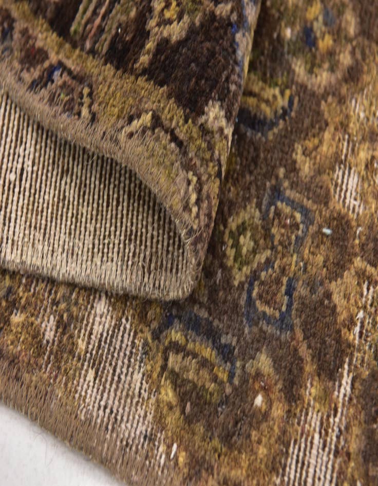 Detail image of 2' 8 x 8' 10  Hand Knotted Ultra Vintage Persian Wool Runner Rug