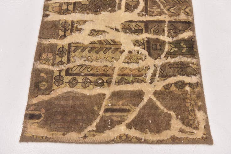 Detail image of 2' x 6' 2 Hand Knotted Ultra Vintage Persian Wool Runner Rug