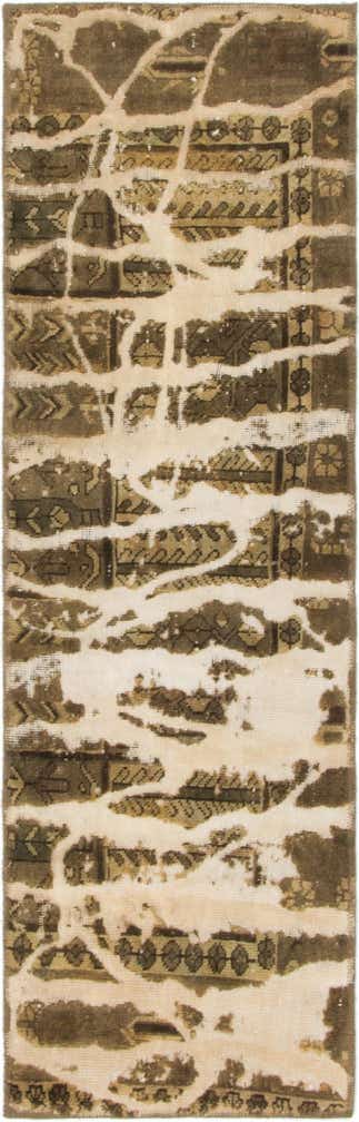 2' x 6' 2 Hand Knotted Ultra Vintage Persian Wool Runner Rug
