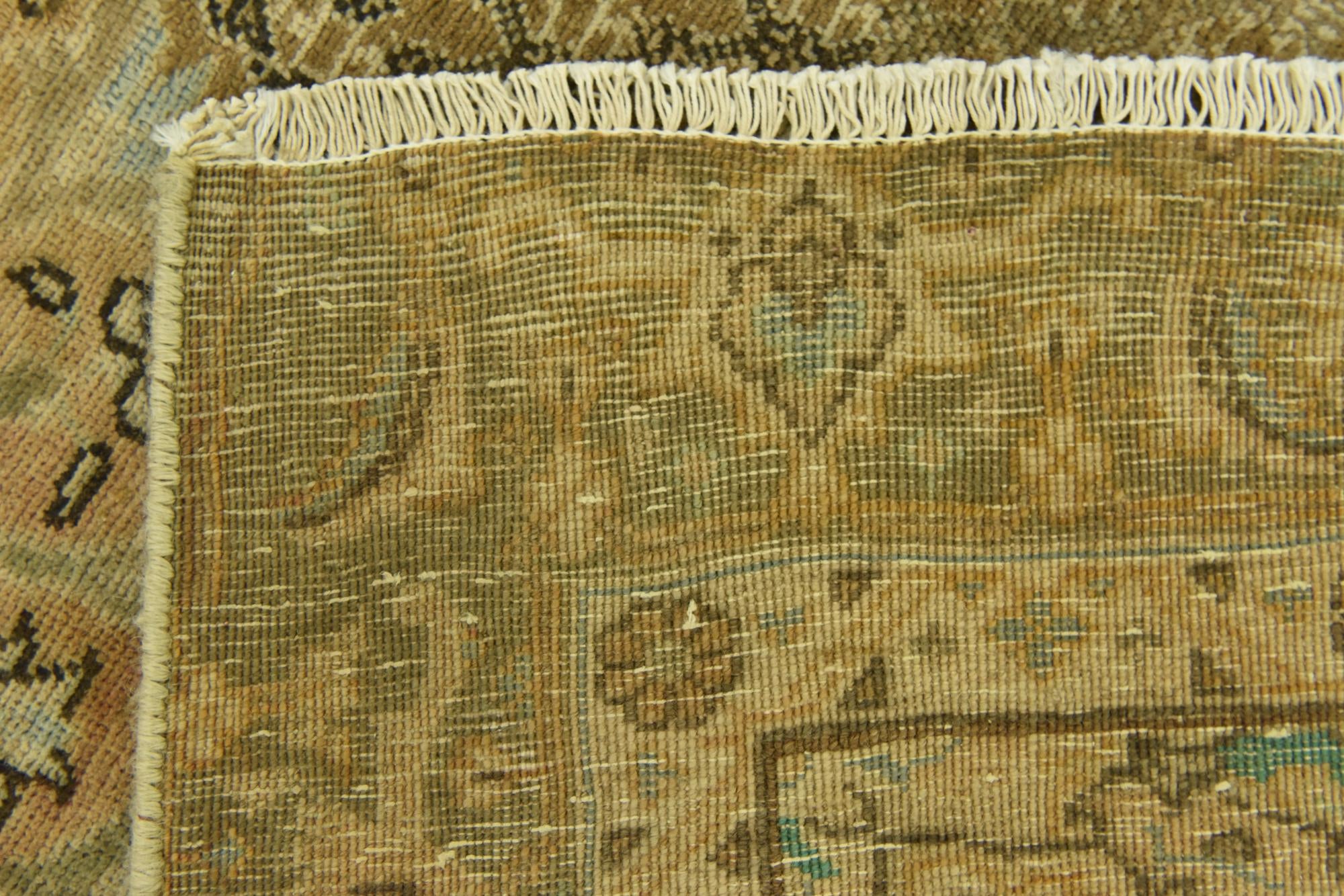 4' 4 x 10' 8 Hand Knotted Ultra Vintage Persian Wool Runner Rug