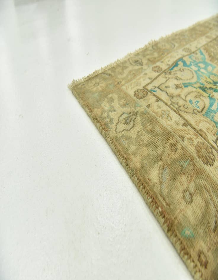Detail image of 4' 4 x 10' 8  Hand Knotted Ultra Vintage Persian Wool Runner Rug