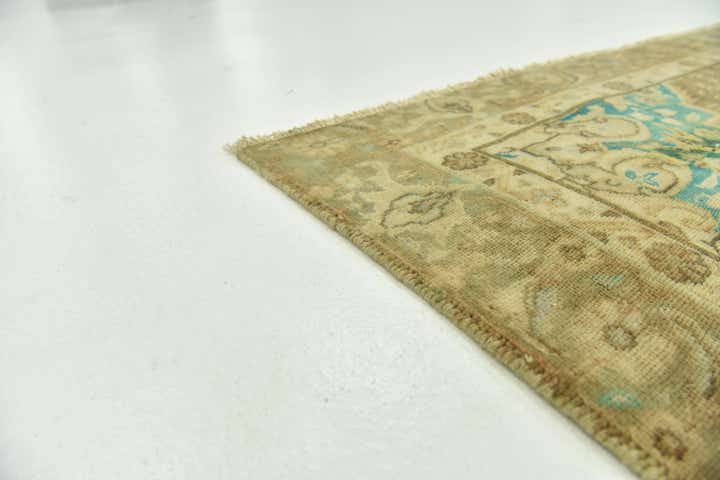 4' 4 x 10' 8 Hand Knotted Ultra Vintage Persian Wool Runner Rug