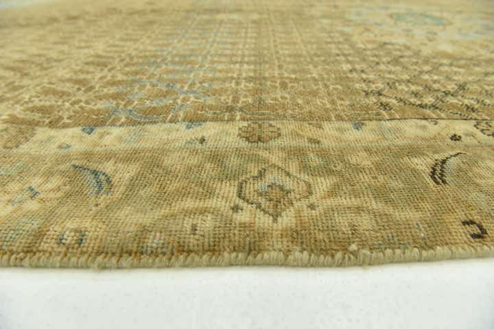 4' 4 x 10' 8 Hand Knotted Ultra Vintage Persian Wool Runner Rug