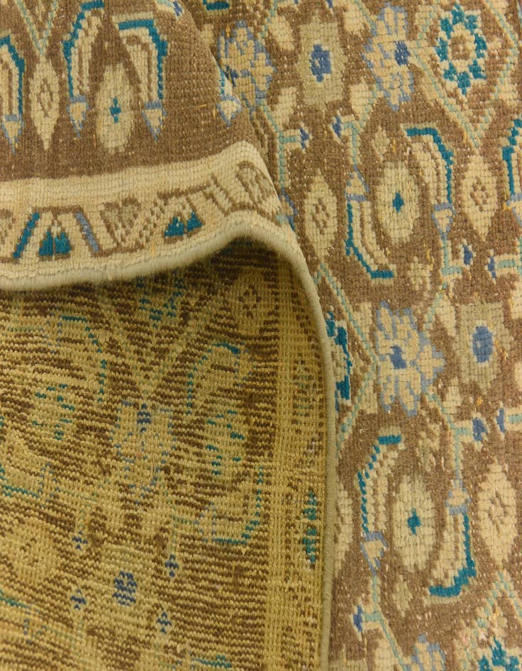 Detail image of 4' 9 x 9' 3  Hand Knotted Ultra Vintage Persian Wool Runner Rug