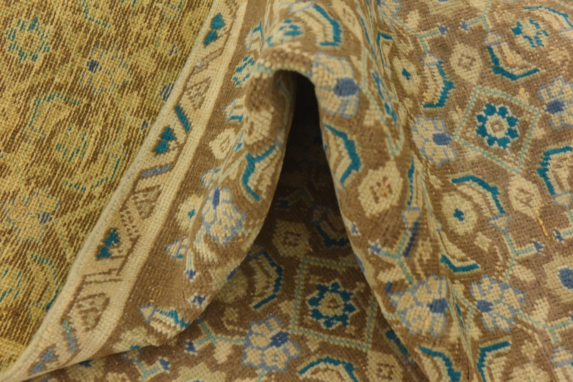 4' 9 x 9' 3 Hand Knotted Ultra Vintage Persian Wool Runner Rug