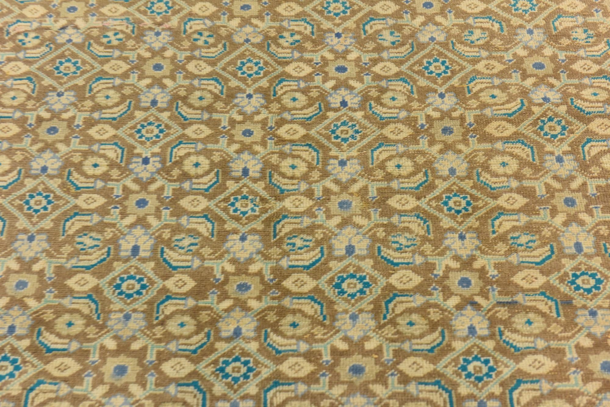 4' 9 x 9' 3 Hand Knotted Ultra Vintage Persian Wool Runner Rug