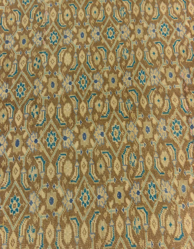 Detail image of 4' 9 x 9' 3  Hand Knotted Ultra Vintage Persian Wool Runner Rug