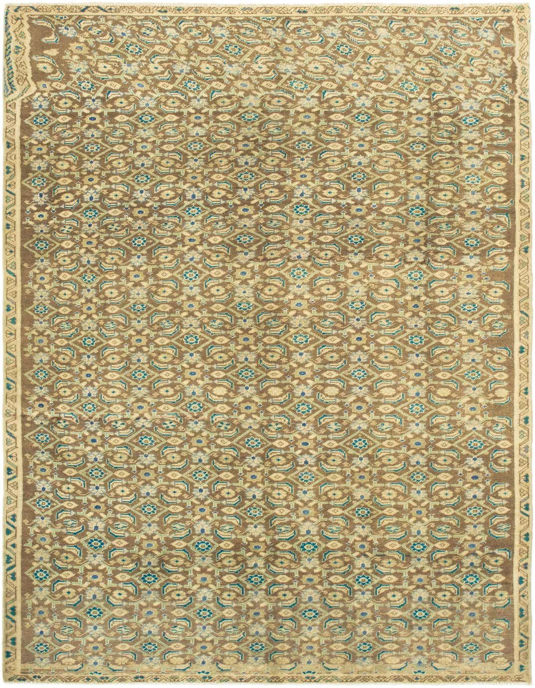 Primary image 4' 9 x 9' 3  Hand Knotted Ultra Vintage Persian Wool Runner Rug