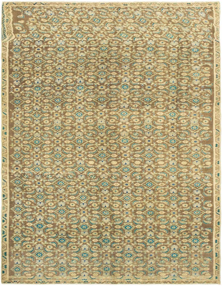 Detail image of 4' 9 x 9' 3 Hand Knotted Ultra Vintage Persian Wool Runner Rug