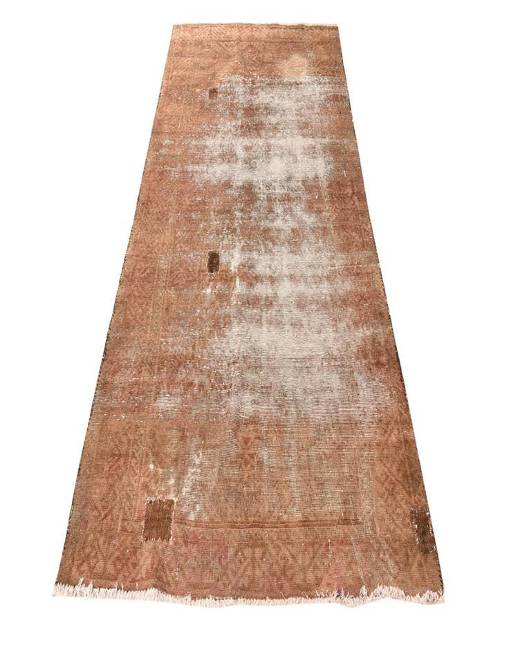 Detail image of 4' x 8'  Hand Knotted Ultra Vintage Persian Wool Runner Rug