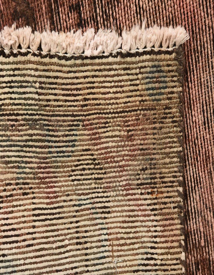 Detail image of 4' x 9' 8  Hand Knotted Ultra Vintage Persian Wool Runner Rug