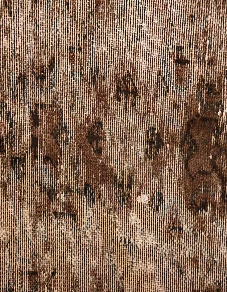 Detail image of 4' x 9' 8  Hand Knotted Ultra Vintage Persian Wool Runner Rug