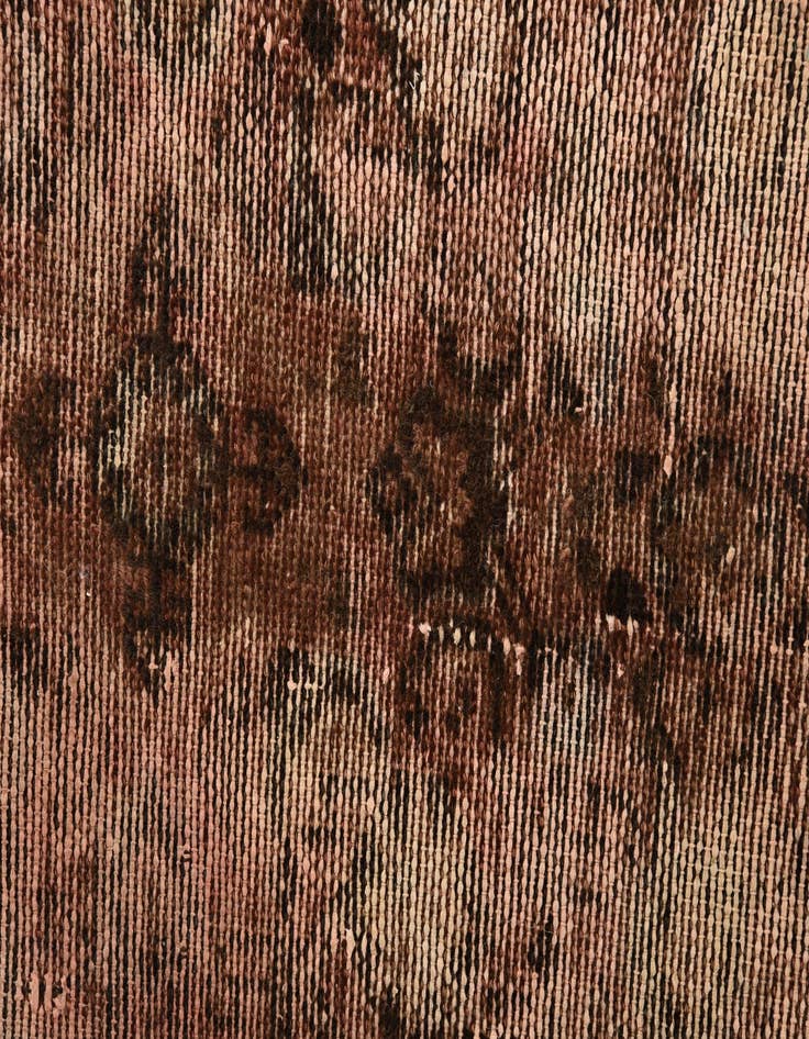 Detail image of 4' x 9' 8  Hand Knotted Ultra Vintage Persian Wool Runner Rug