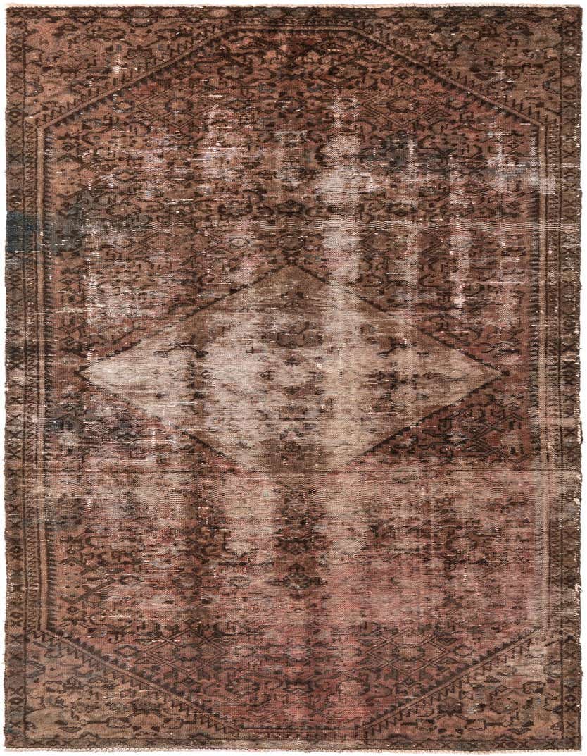 Primary image 4' x 9' 8  Hand Knotted Ultra Vintage Persian Wool Runner Rug